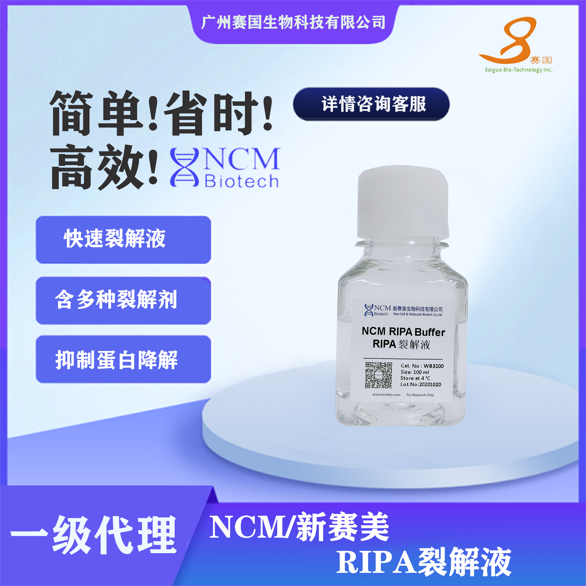 NCM/新賽美 RIPA裂解液