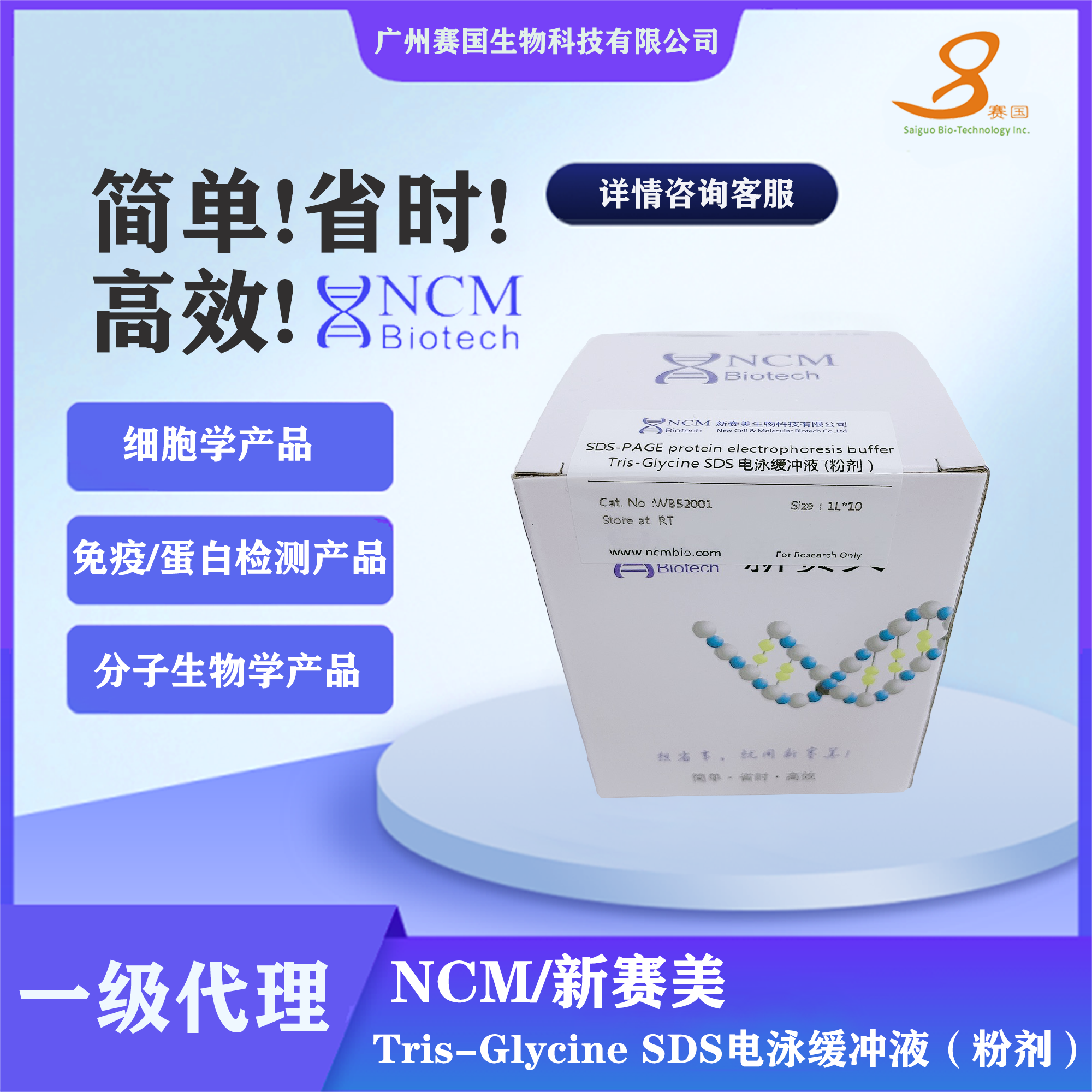 CM/新賽美 Tris-Glycine SDS電泳緩沖液（粉劑）