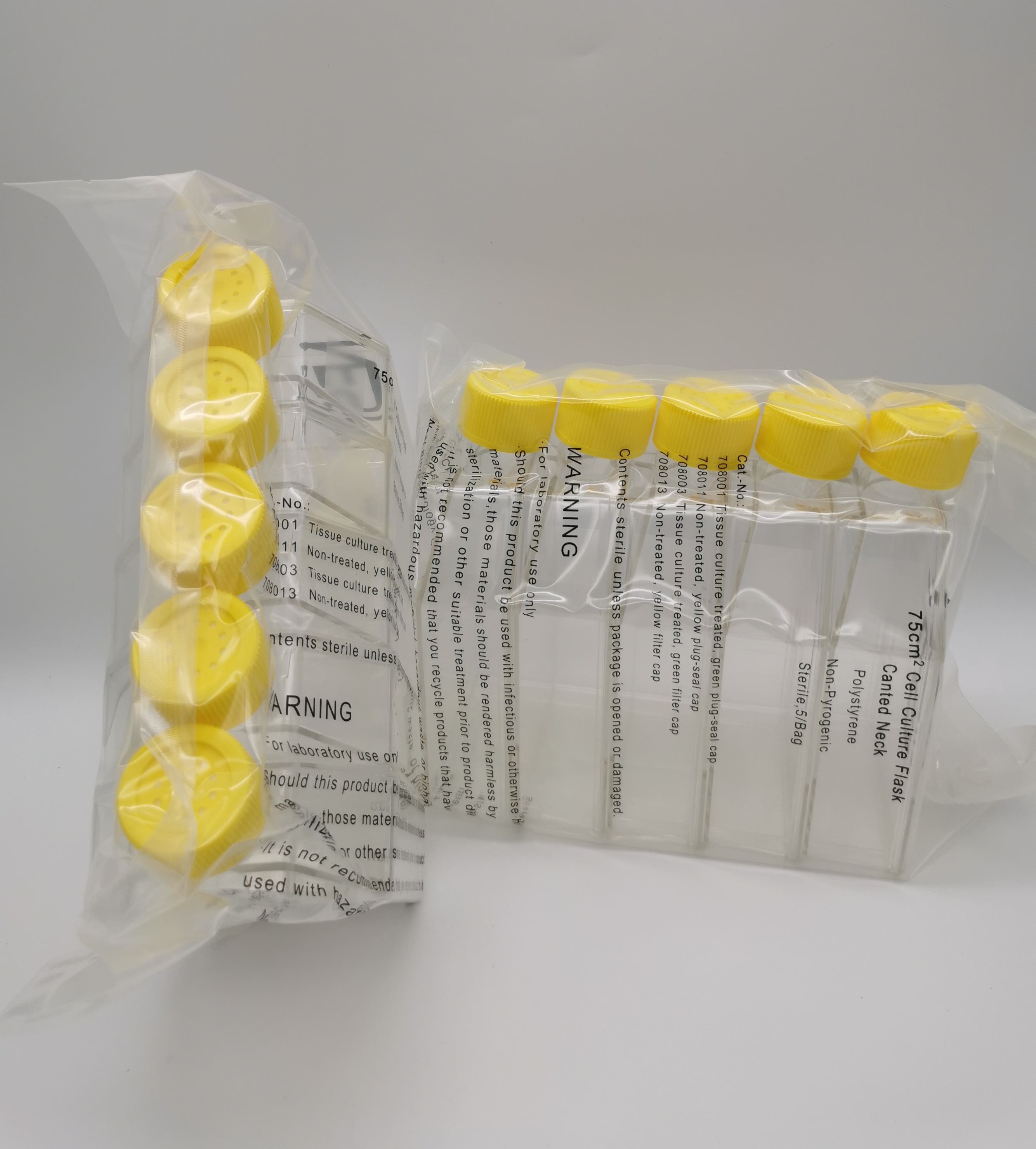 708013，T75細胞培養瓶，透氣蓋，未TC，滅菌 